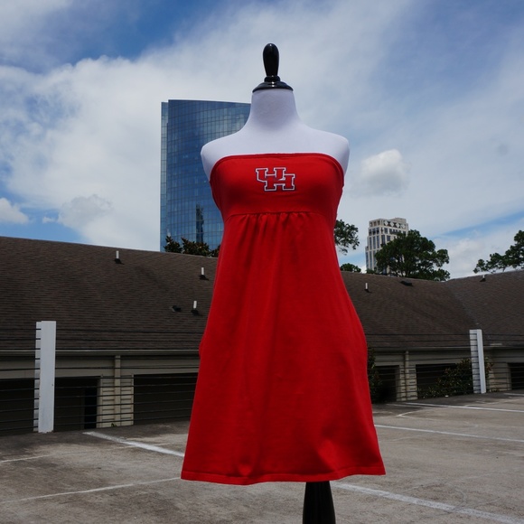 Chicka-D Dresses & Skirts - University of Houston UH Logo Strapless Dress with Pockets Size M by Chicka-d
